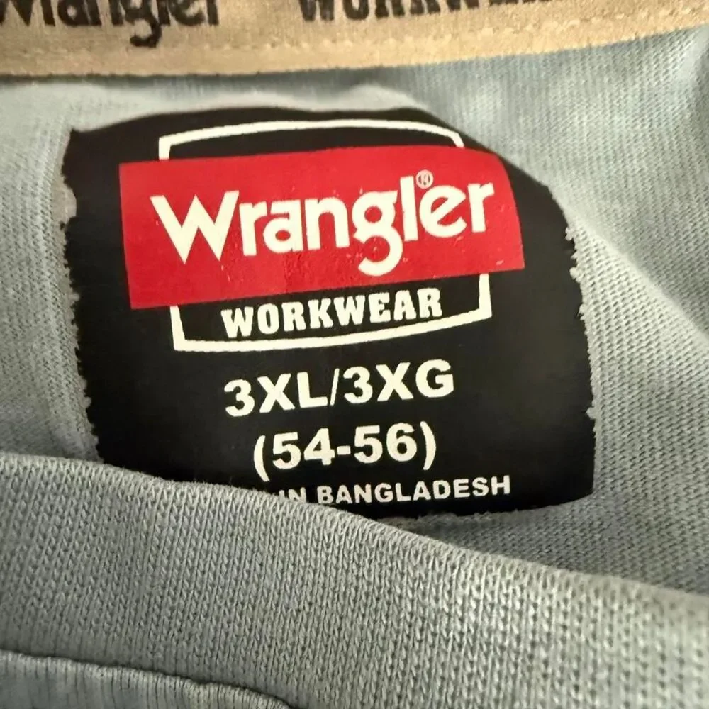 Wrangler Men's Light Blue Pocket T Shirt 3xl